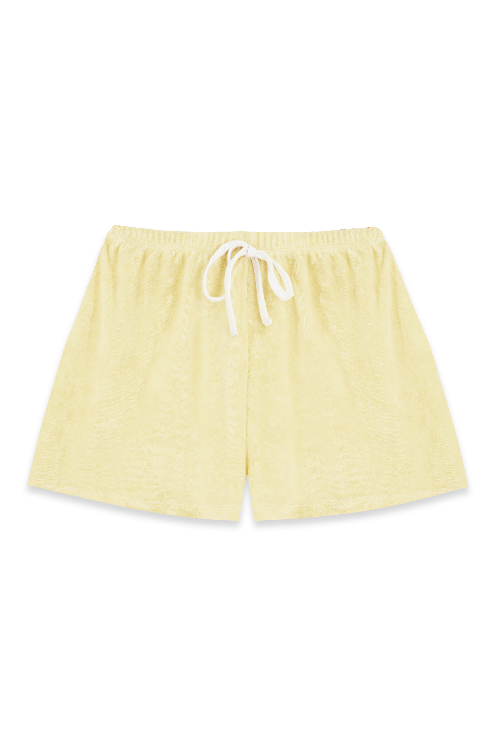 Sonny Towel Shorts in Butter Yellow